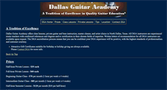 Desktop Screenshot of dallasguitaracademy.com